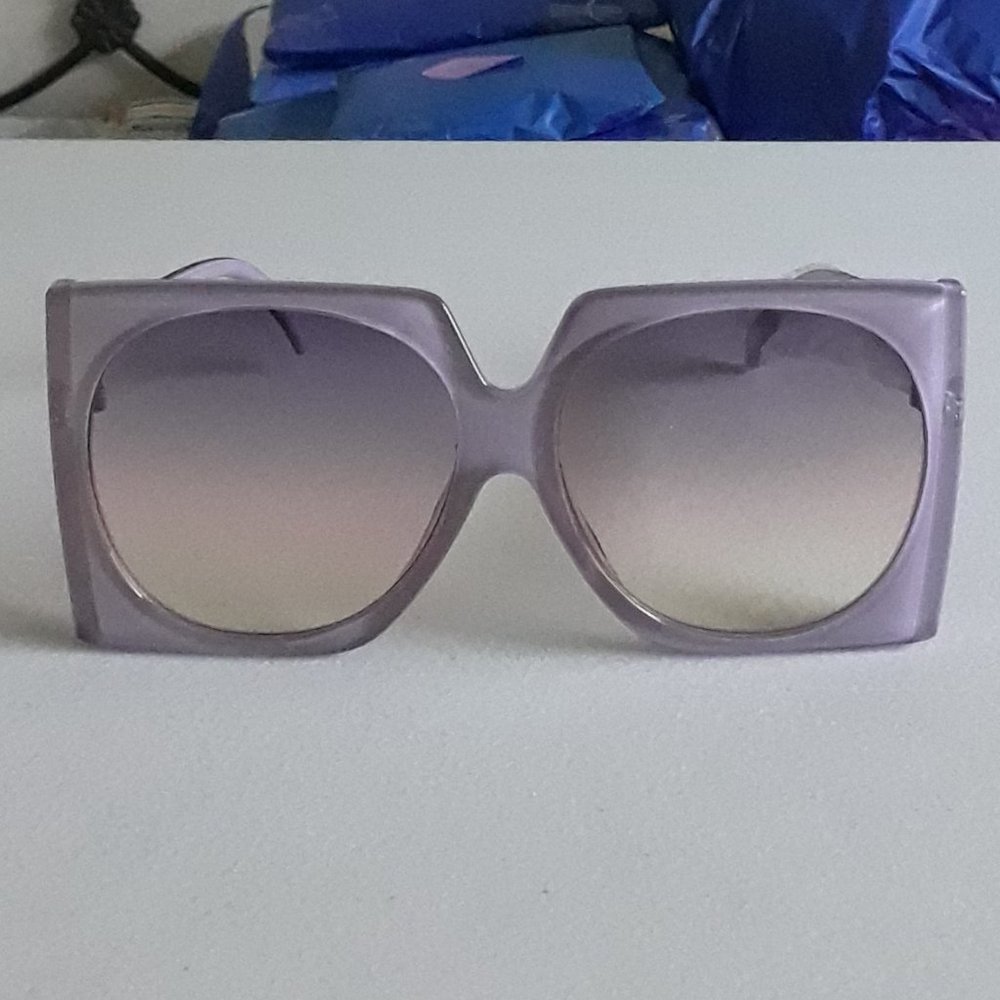 Lilac Mauve Vintage-Inspired, Ombre Lens, Square Frame Sunglasses NWOT